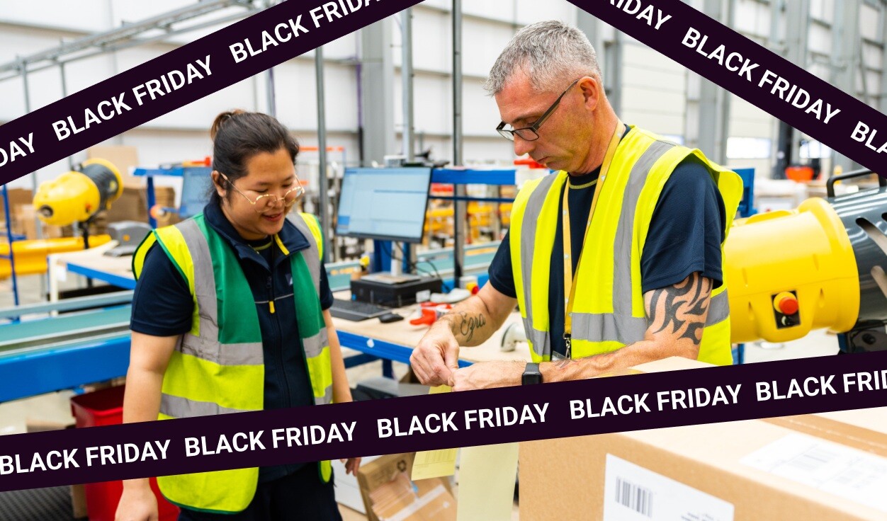Black friday warehouse image