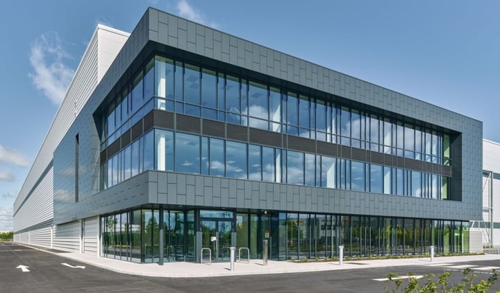 Exterior of Dublin warehouse
