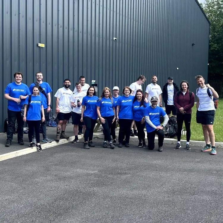 Image of fulfilmentcrowd team members after completing the walk