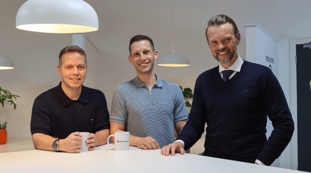 fulfilmentcrowd's Paul Taylor (MD), Jonathan Davies (CFO) and Lee Thompson (CEO)