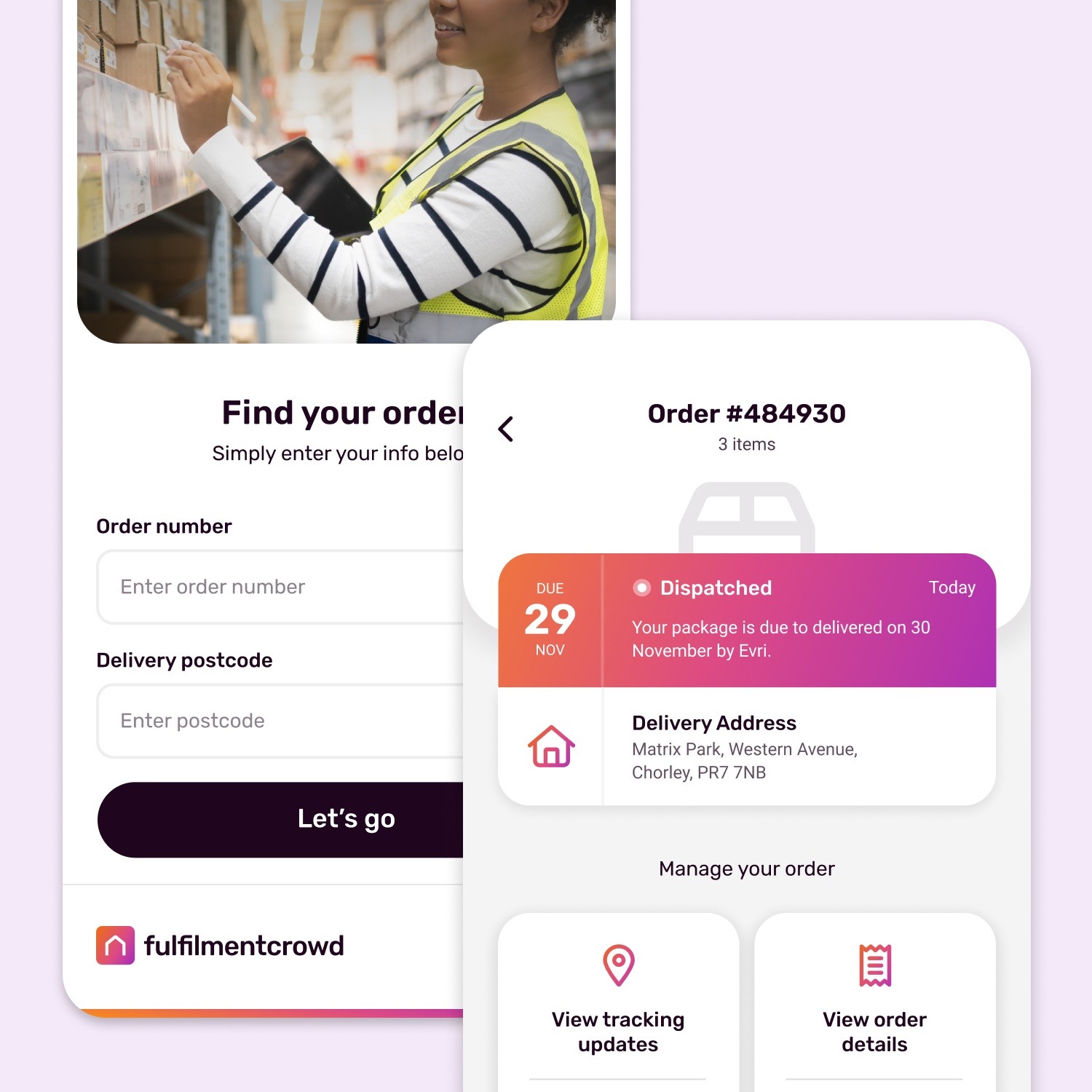 Find your order