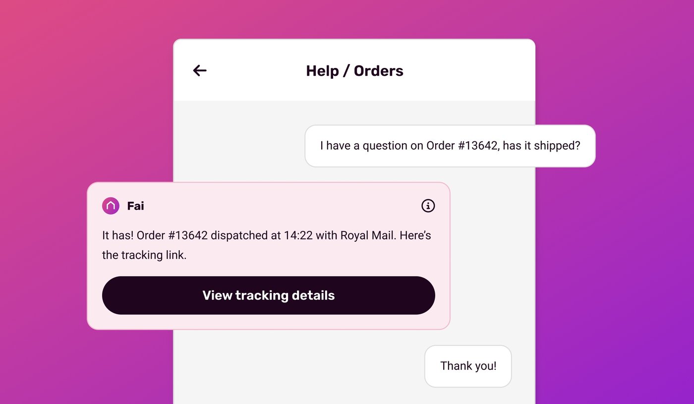 Improving the customer experience with Fai, our AI support agent