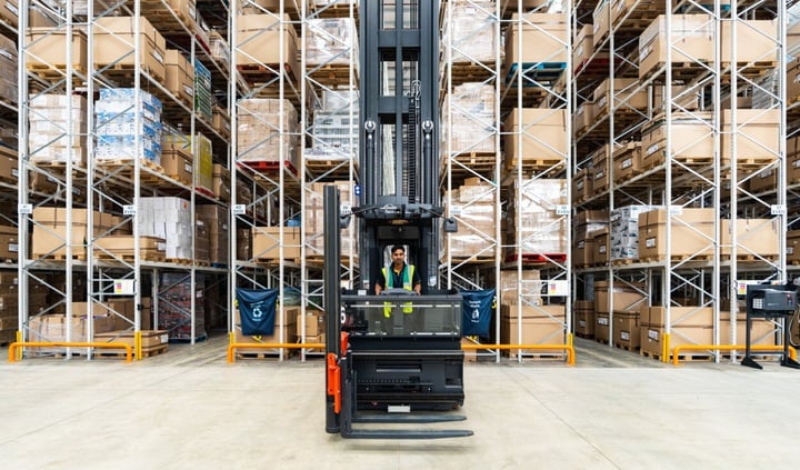 Warehouse fork lift worker 