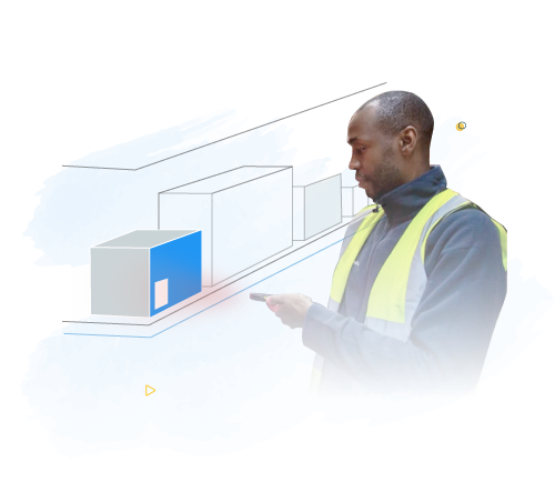 Man-scanning-box-of-items