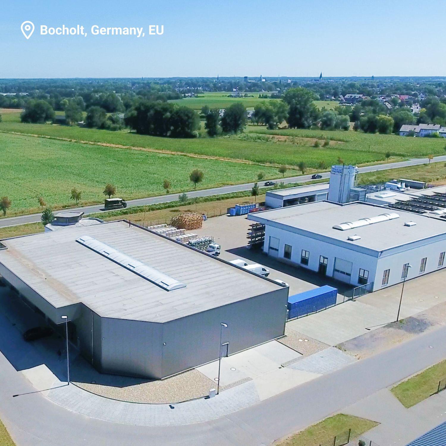 Bocholt warehouse aerial shot