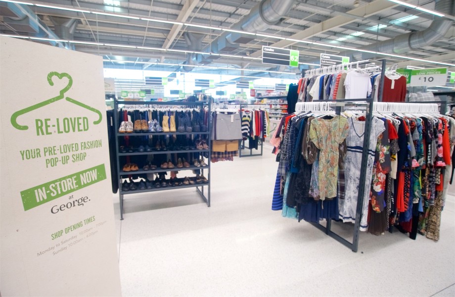 Asda pre loved clothes pop up