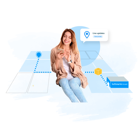 woman tracking order